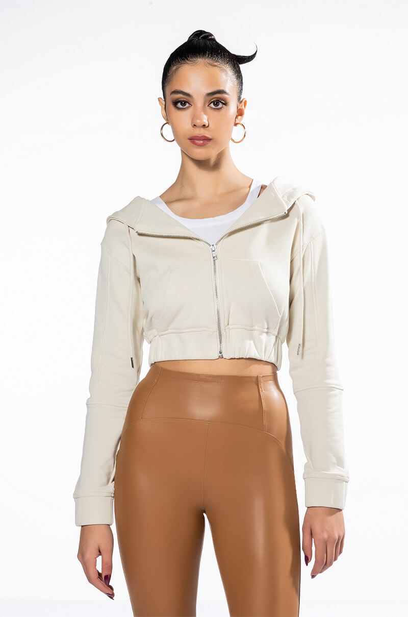 NEW RULES CROPPED HOODIE