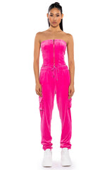 NEW RULES VELVET CARGO JOGGER