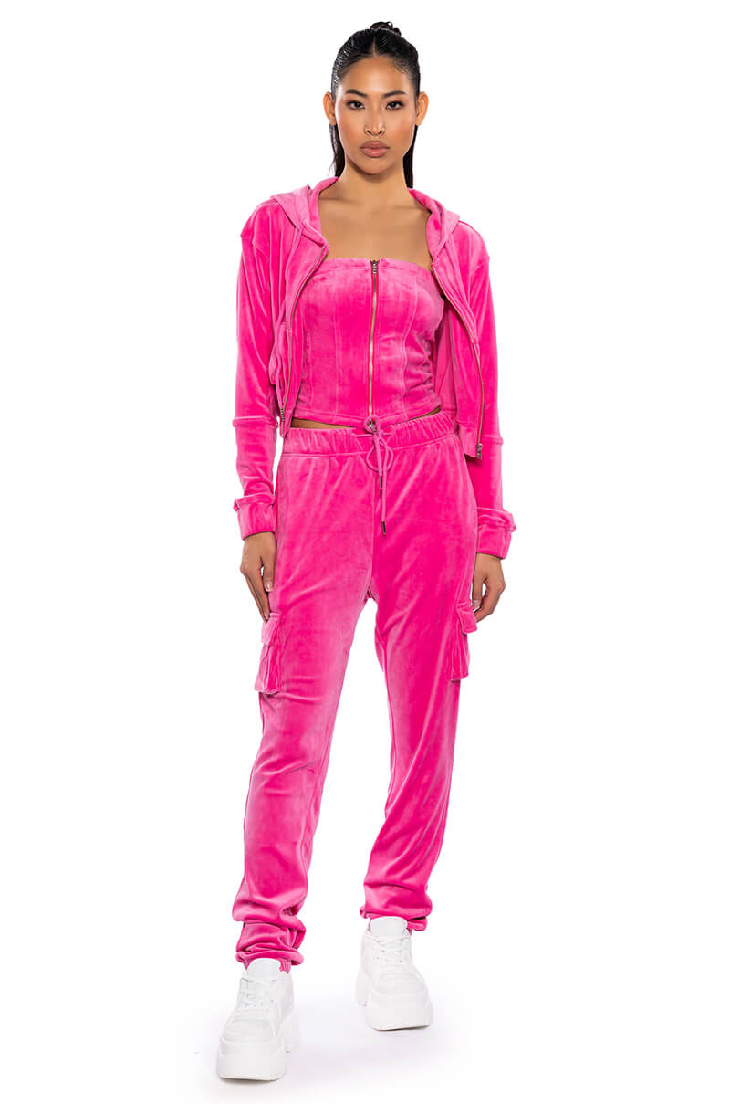 NEW RULES VELVET CARGO JOGGER