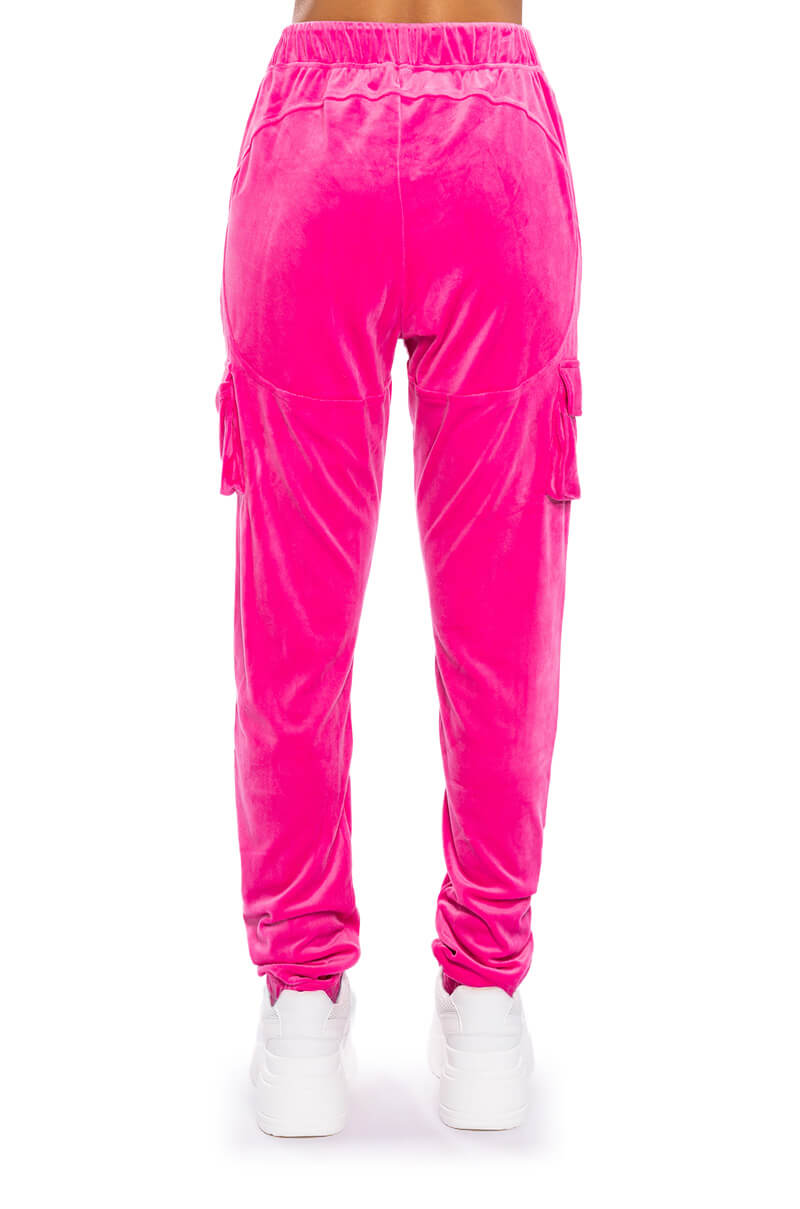 NEW RULES VELVET CARGO JOGGER