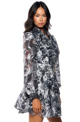 NEXT TIME BELTED MINI DRESS