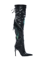 AZALEA WANG SLOANE STILETTO BOOT IN BLACK
