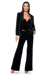 NIGHT MOVES VELVET WIDE LEG TROUSER