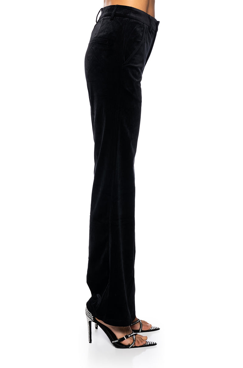 NIGHT MOVES VELVET WIDE LEG TROUSER