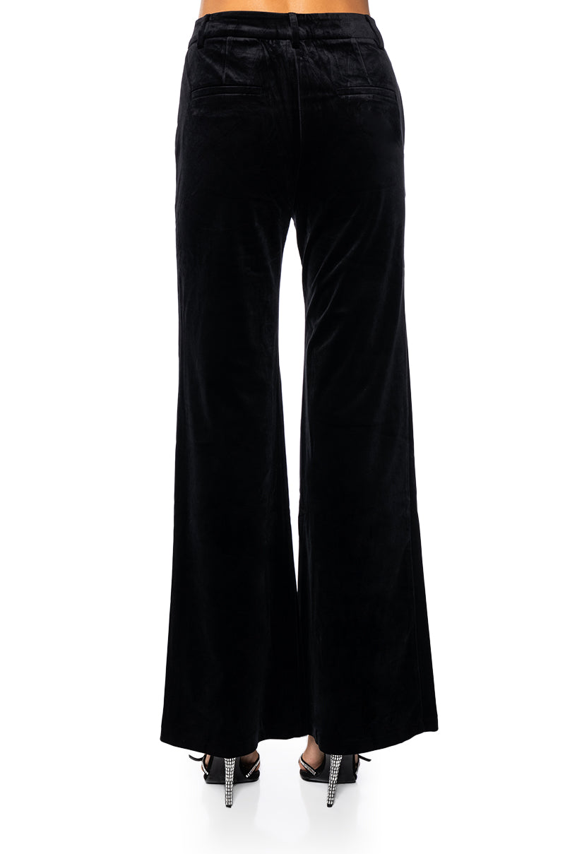 NIGHT MOVES VELVET WIDE LEG TROUSER
