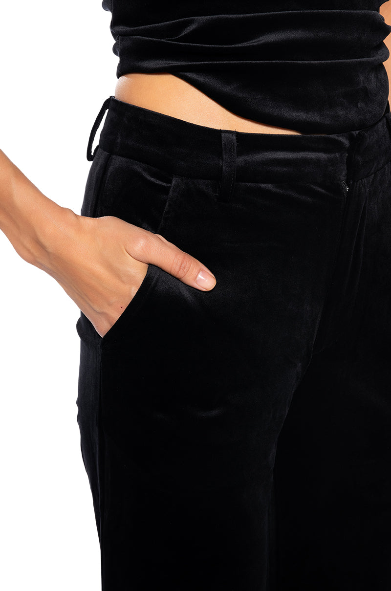 NIGHT MOVES VELVET WIDE LEG TROUSER