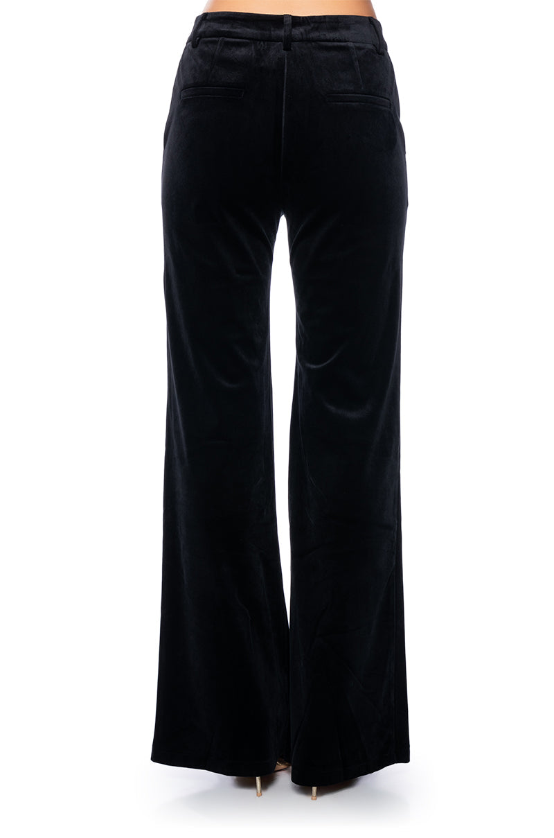 NIGHT MOVES VELVET WIDE LEG TROUSER