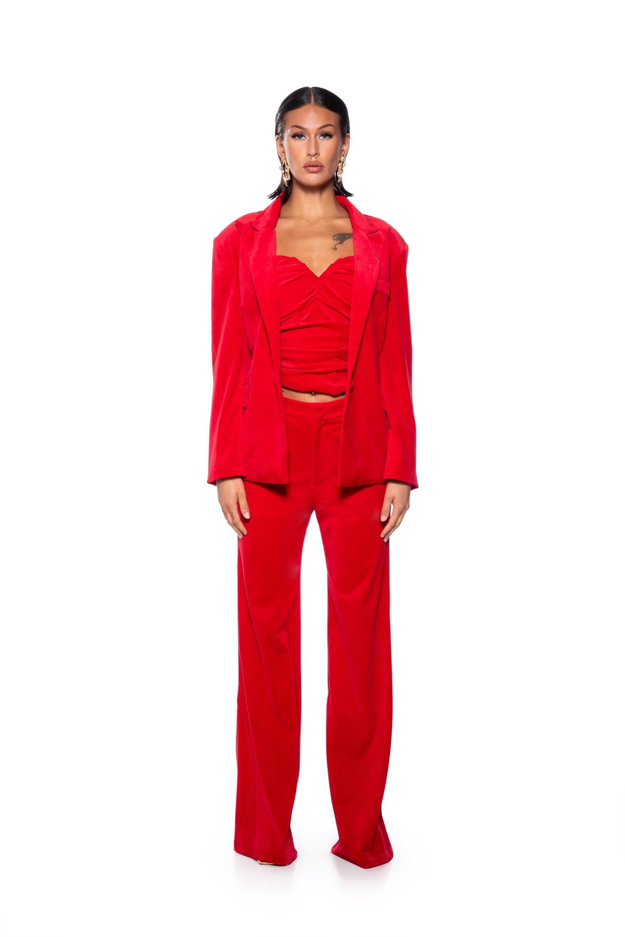 NIGHT MOVES VELVET WIDE LEG TROUSER