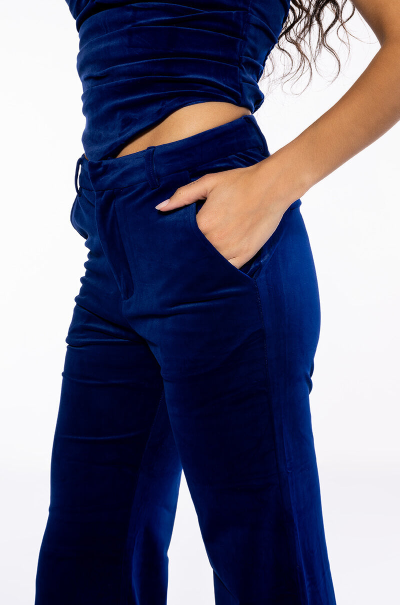 NIGHT MOVES VELVET WIDE LEG TROUSER