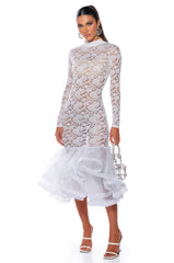 NIGHT OF MY LIFE LACE MAXI DRESS