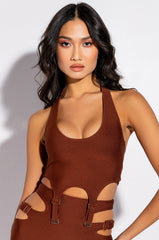 NO COMPETITION BANDAGE HALTER TOP
