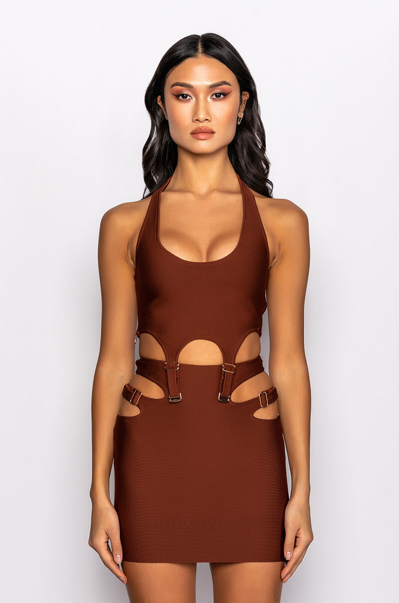 NO COMPETITION BANDAGE HALTER TOP