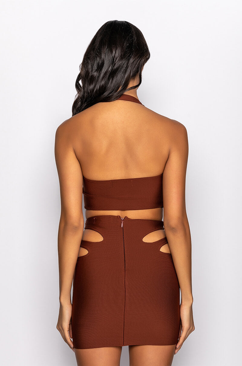 NO COMPETITION BANDAGE HALTER TOP