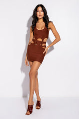 NO COMPETITION BANDAGE MINI SKIRT WITH CUTOUTS