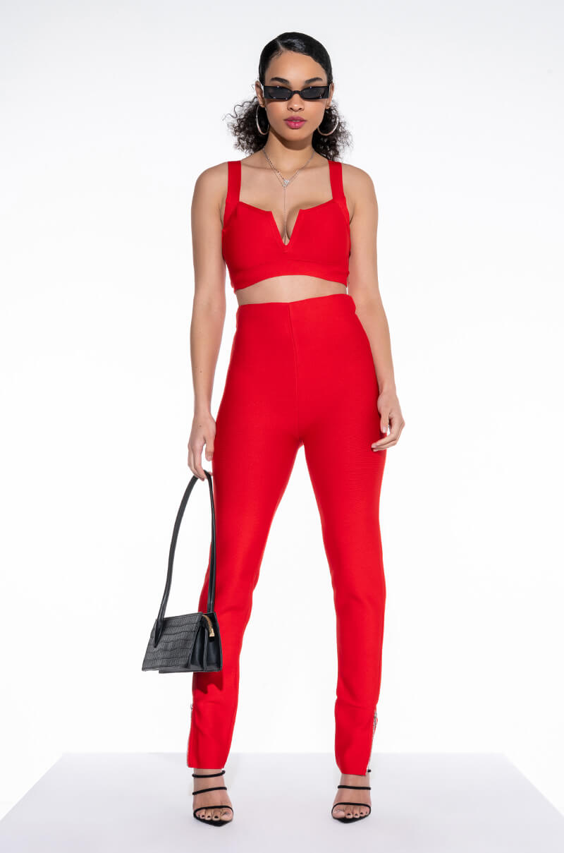 NO SLEEP BANDAGE CROP TOP