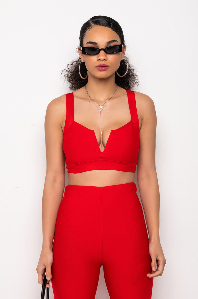 NO SLEEP BANDAGE CROP TOP