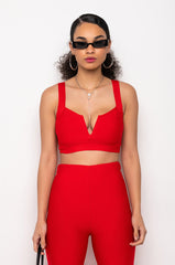 NO SLEEP BANDAGE CROP TOP