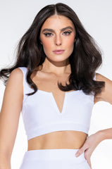 NO SLEEP BANDAGE CROP TOP