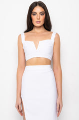 NO SLEEP BANDAGE CROP TOP