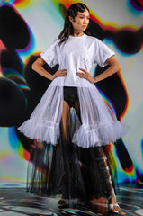 NOT IN THE MOOD OVERSIZED HIGH LOW SHORT SLEEVE TSHIRT