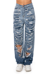 NOTHING LIKE ME DISTRESSED OMBRE JEANS
