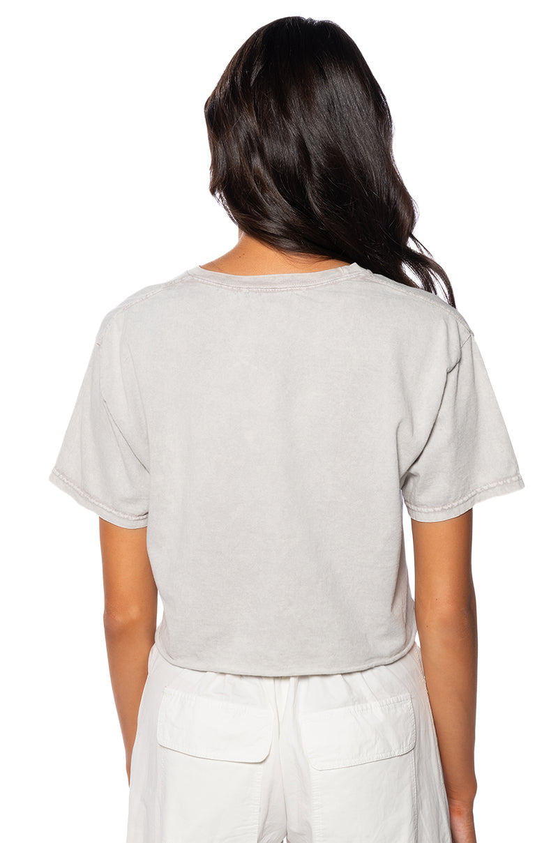 NOTHING TODAY EMBROIDERED CROP TOP