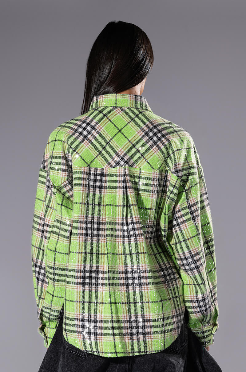 NOW YOU SEE ME SEQUIN SHIRT JACKET