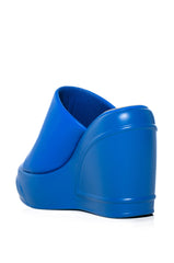 OCEAN EYES BLUE WEDGE SANDAL