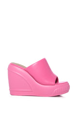 OCEAN EYES PINK WEDGE SANDAL