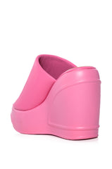 OCEAN EYES PINK WEDGE SANDAL