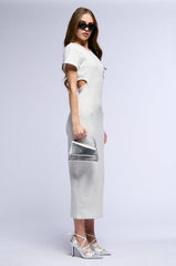 OFF DUTY FRENCH TERRY MIDI DRESS