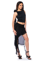 OH DARLING RUFFLE ASYMMETRICAL SKIRT