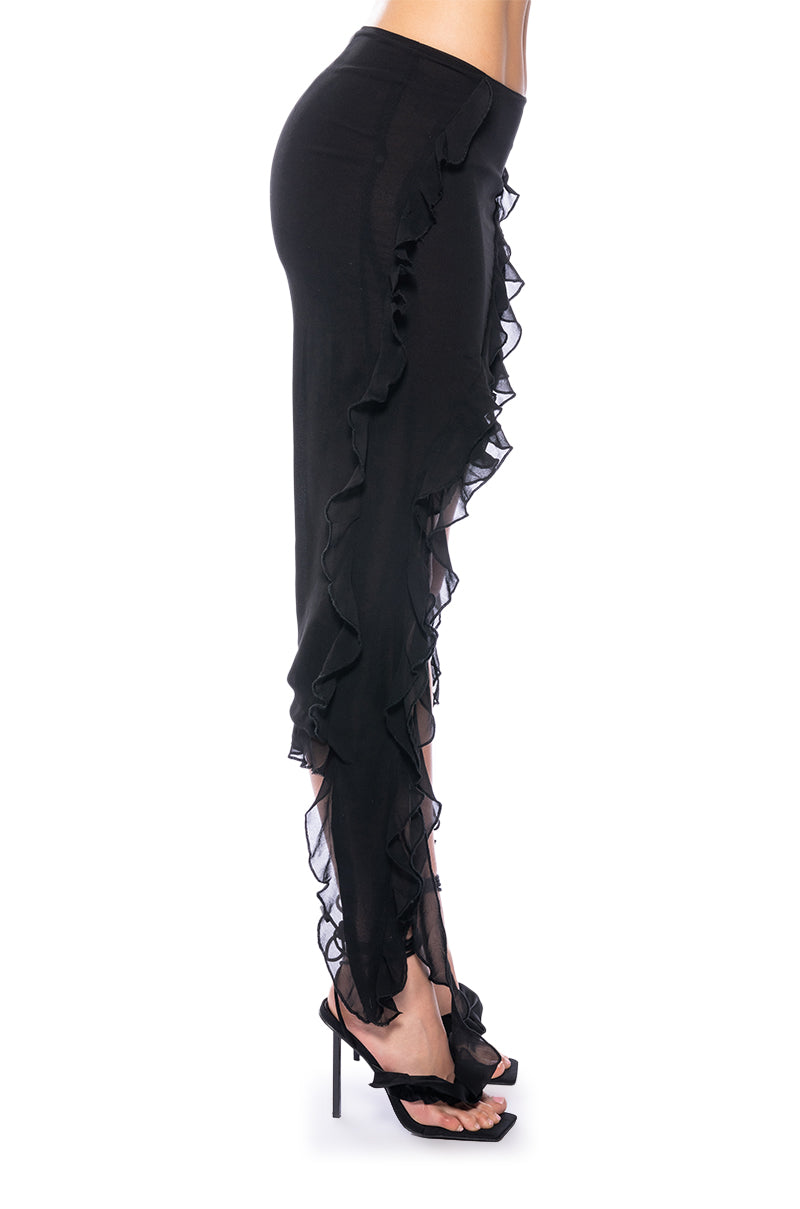 OH DARLING RUFFLE ASYMMETRICAL SKIRT