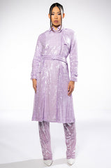 OH YOU FANCY SEQUIN TRENCH JACKET