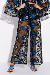 OJAI EMBROIDERED PALAZZO PANT