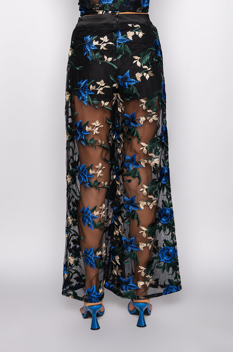 OJAI EMBROIDERED PALAZZO PANT