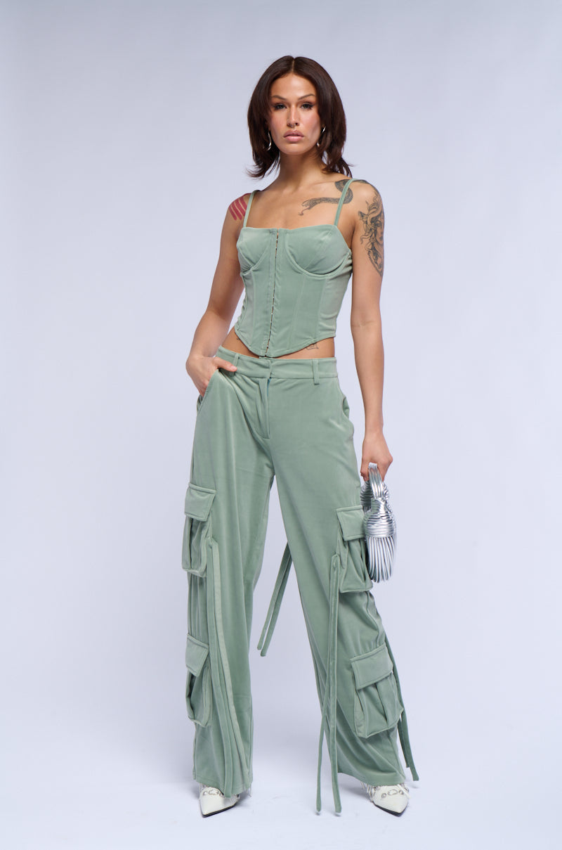 OLIVIA WIDE LEG CARGO PANTS