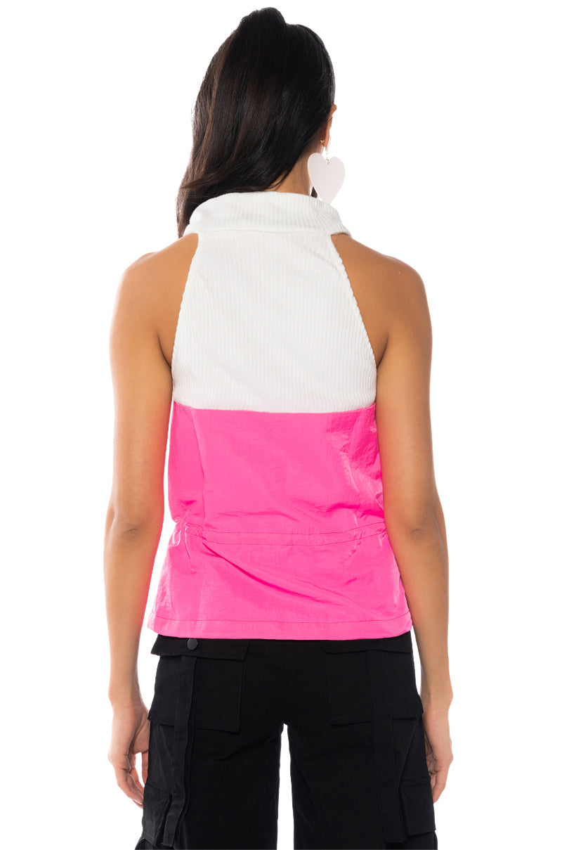 OLLIE MULTICOLOR SLEEVELESS BLOUSE