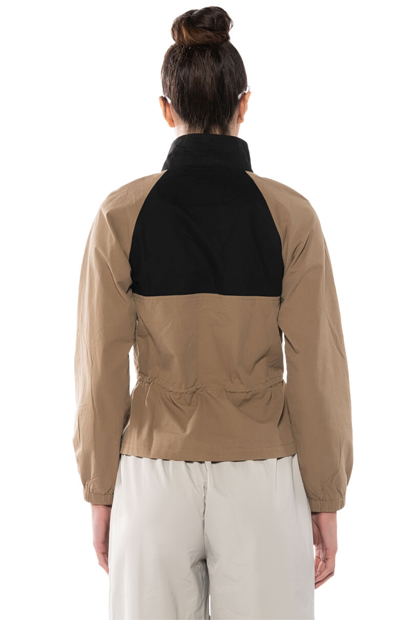 OLLIE OLIVE LONG SLEEVE WAIST SCRUNCHED BLOUSE