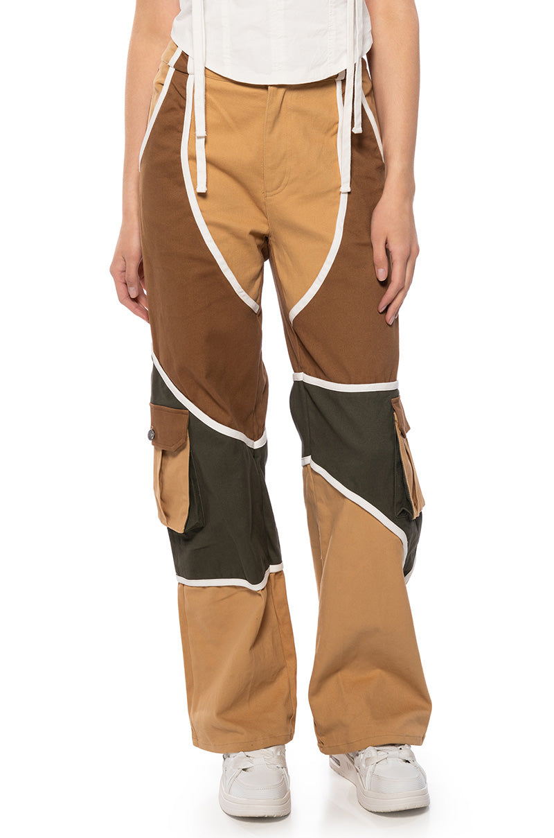 ON MY WAY UP COLOR BLOCKED PANTS
