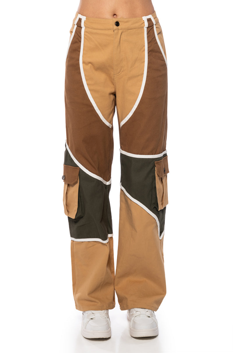 ON MY WAY UP COLOR BLOCKED PANTS