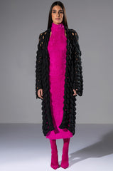 ON WE GO TEXTURED MAXI DRESS