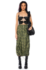 ONE KISS MIDI SKIRT