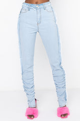 ONE MORE TIME INSIDE OUT SKINNY JEANS