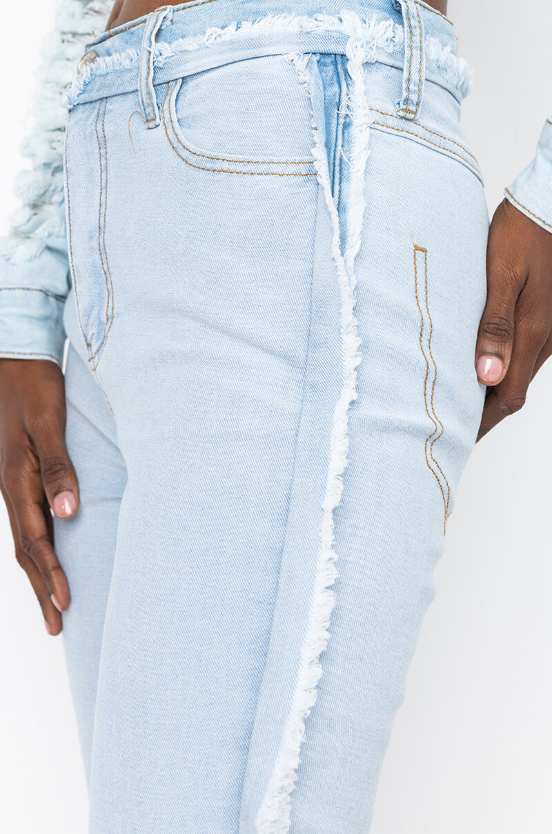 ONE MORE TIME INSIDE OUT SKINNY JEANS