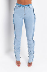 ONE MORE TIME INSIDE OUT SKINNY JEANS