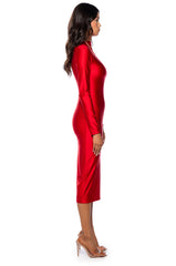 ONE OF ONE LONG SLEEVE MIDI DRESS