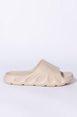 ONLY IN MY DREAMS FLAT SANDAL IN TAUPE