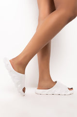 ONLY IN MY DREAMS FLAT SANDAL IN WHITE