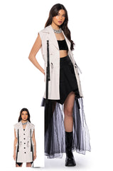OOPS IM CUTE LONG TULLE SKIRT VEST